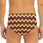 Native American Chevron Tribal Print Men's Triangle Swim Briefs