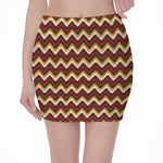 Native American Chevron Tribal Print Pencil Mini Skirt