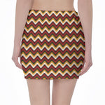 Native American Chevron Tribal Print Pencil Mini Skirt