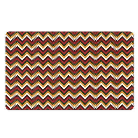 Native American Chevron Tribal Print Polyester Doormat