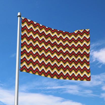 Native American Chevron Tribal Print Polyester Flag