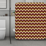 Native American Chevron Tribal Print Polyester Shower Curtain