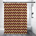 Native American Chevron Tribal Print Premium Shower Curtain