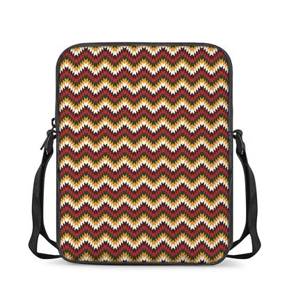 Native American Chevron Tribal Print Rectangular Crossbody Bag