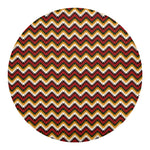 Native American Chevron Tribal Print Round Blanket