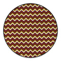 Native American Chevron Tribal Print Round Floor Mat