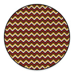 Native American Chevron Tribal Print Round Floor Mat