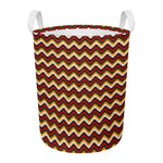 Native American Chevron Tribal Print Round Laundry Basket