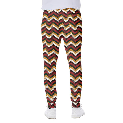 Native American Chevron Tribal Print Scuba Joggers