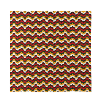 Native American Chevron Tribal Print Silk Bandana
