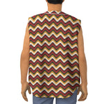 Native American Chevron Tribal Print Sleeveless Baseball Jersey