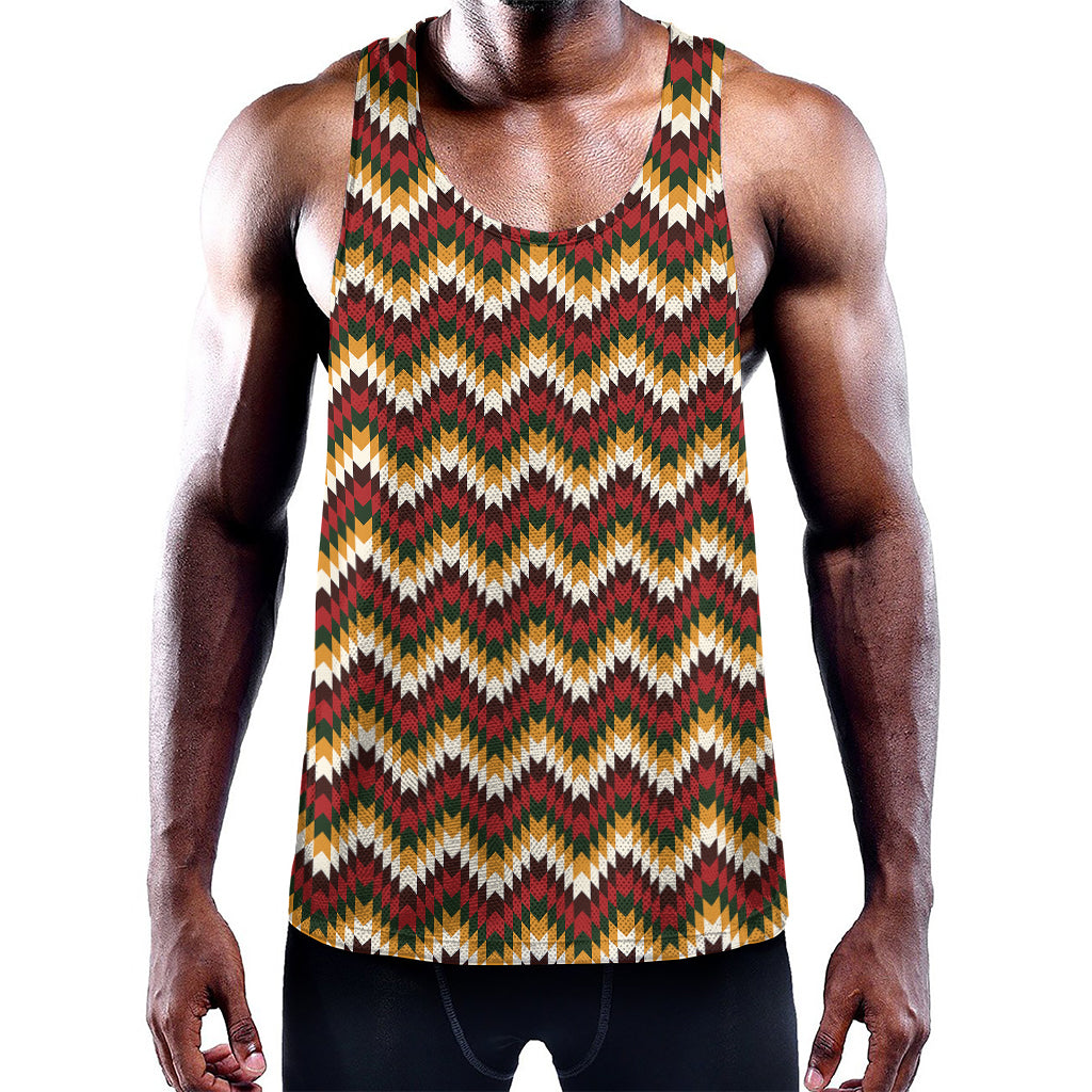 Native American Chevron Tribal Print Training Tank Top