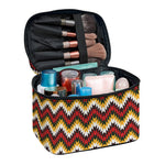 Native American Chevron Tribal Print Travel Makeup Bag