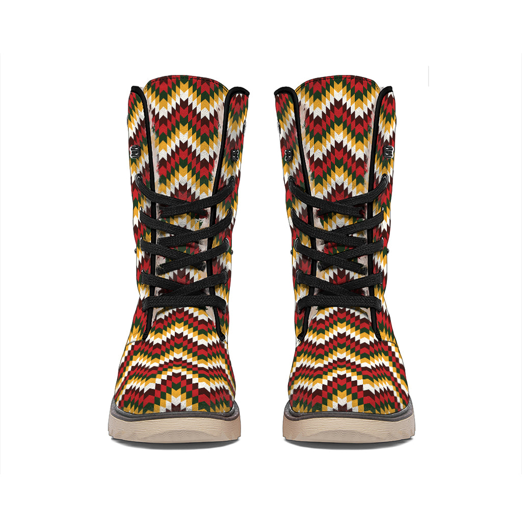 Native American Chevron Tribal Print Winter Boots