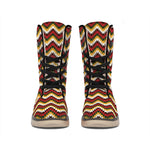 Native American Chevron Tribal Print Winter Boots