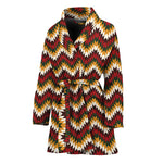 Native American Chevron Tribal Print Women's Bathrobe