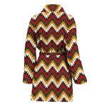Native American Chevron Tribal Print Women's Bathrobe