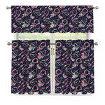 Native American Dream Catcher Print 3 Piece Kitchen Curtains