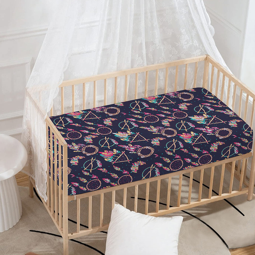 Native American Dream Catcher Print Baby Crib Sheet