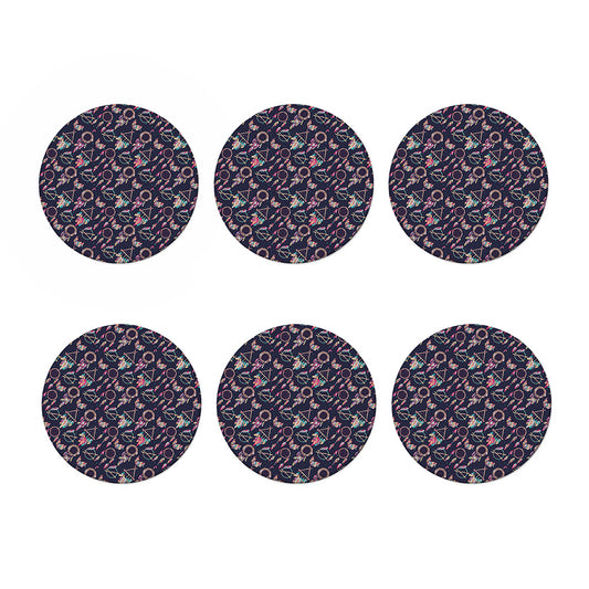 Native American Dream Catcher Print Coaster Set