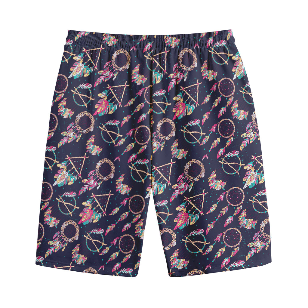 Native American Dream Catcher Print Cotton Shorts
