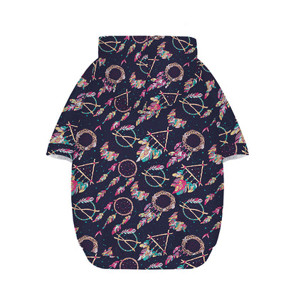 Native American Dream Catcher Print Dog Zip Up Hoodie