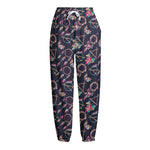 Native American Dream Catcher Print Fleece Lined Knit Pants