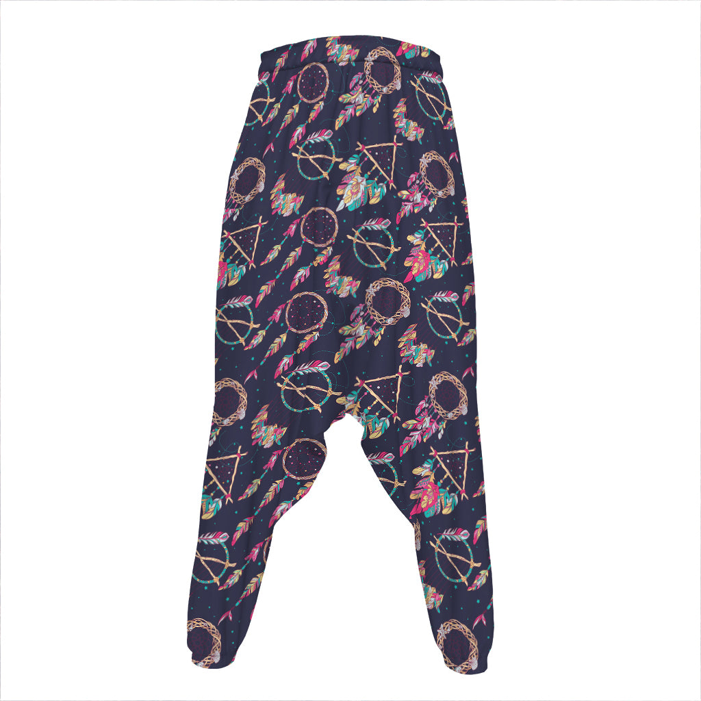 Native American Dream Catcher Print Hammer Pants