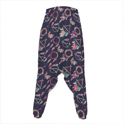 Native American Dream Catcher Print Hammer Pants