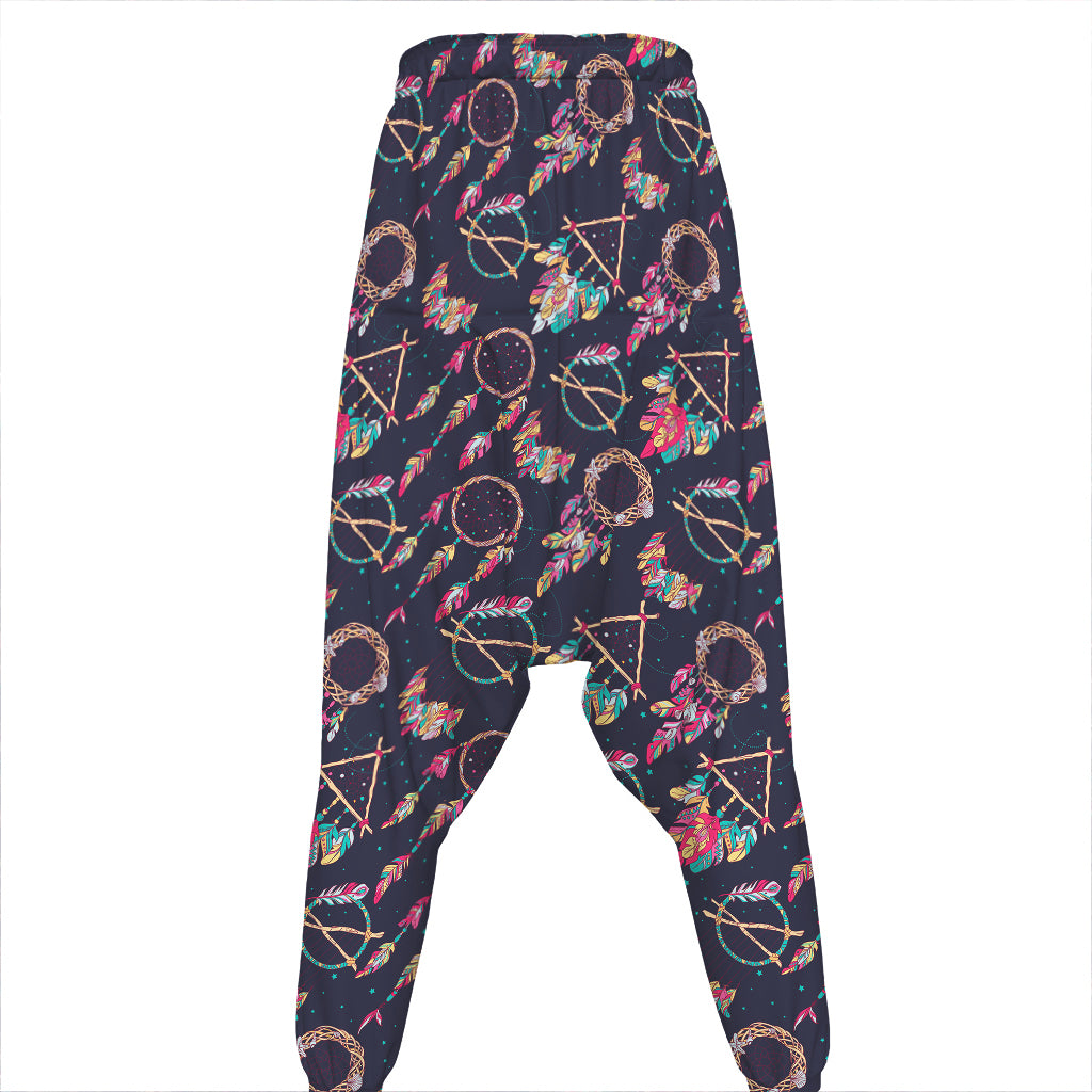 Native American Dream Catcher Print Hammer Pants