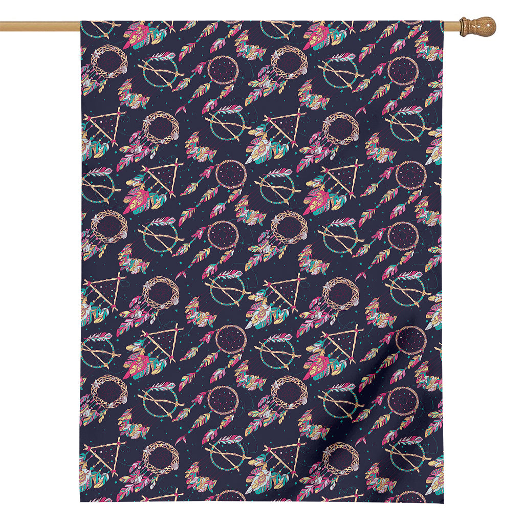 Native American Dream Catcher Print House Flag