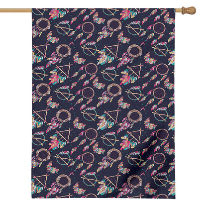 Native American Dream Catcher Print House Flag