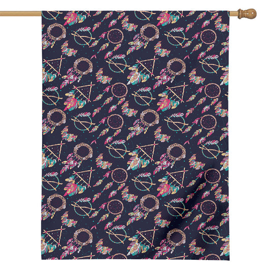 Native American Dream Catcher Print House Flag