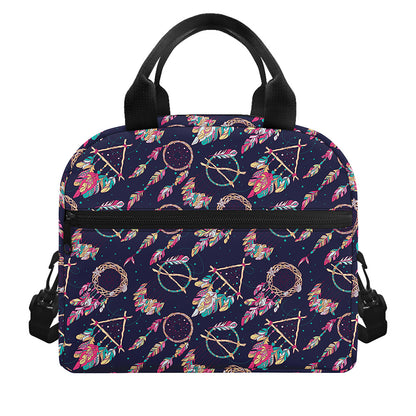 Native American Dream Catcher Print Insulated Lunch Bag