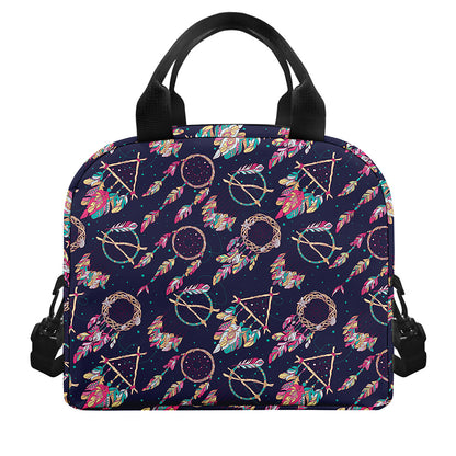 Native American Dream Catcher Print Insulated Lunch Bag