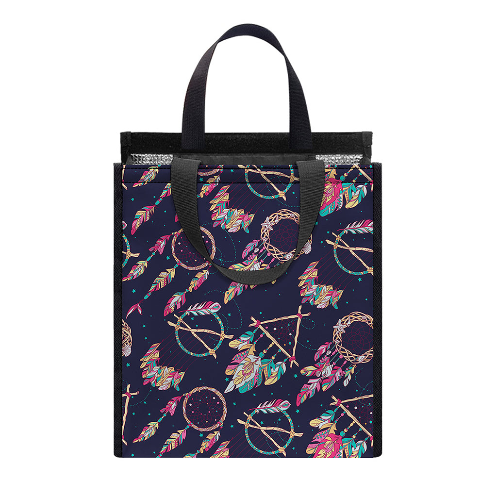 Native American Dream Catcher Print Insulated Lunch Tote
