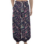 Native American Dream Catcher Print Lantern Pants