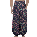 Native American Dream Catcher Print Lantern Pants