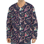 Native American Dream Catcher Print Long Sleeve Baseball Jersey
