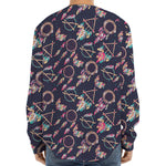 Native American Dream Catcher Print Long Sleeve Baseball Jersey