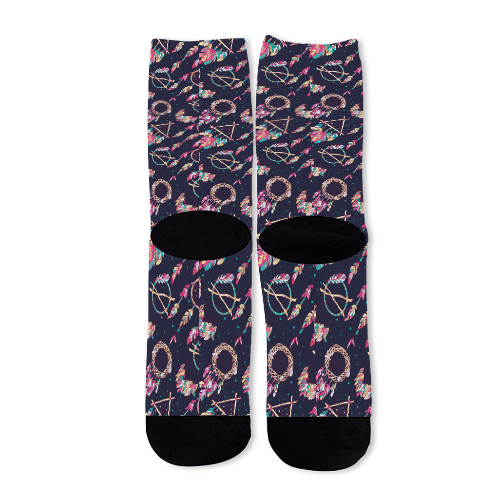 Native American Dream Catcher Print Long Socks