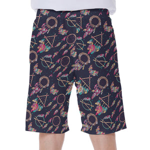 Native American Dream Catcher Print Men's Beach Shorts