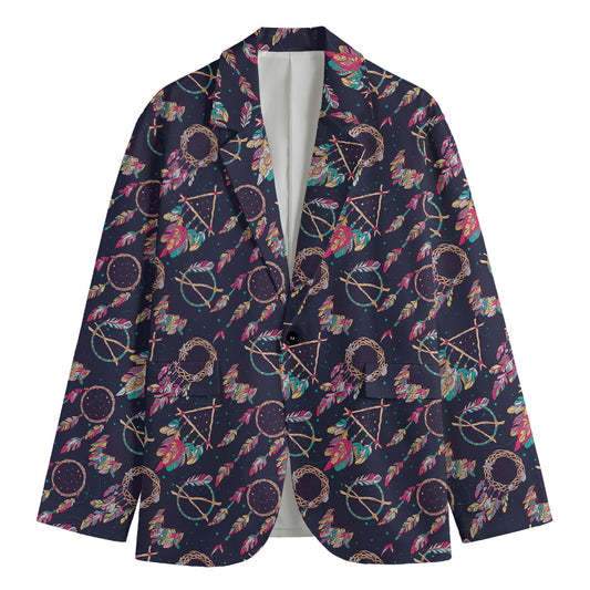 Native American Dream Catcher Print Men's Blazer