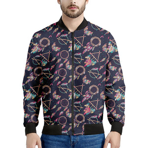 Native American Dream Catcher Print Men's Bomber Jacket