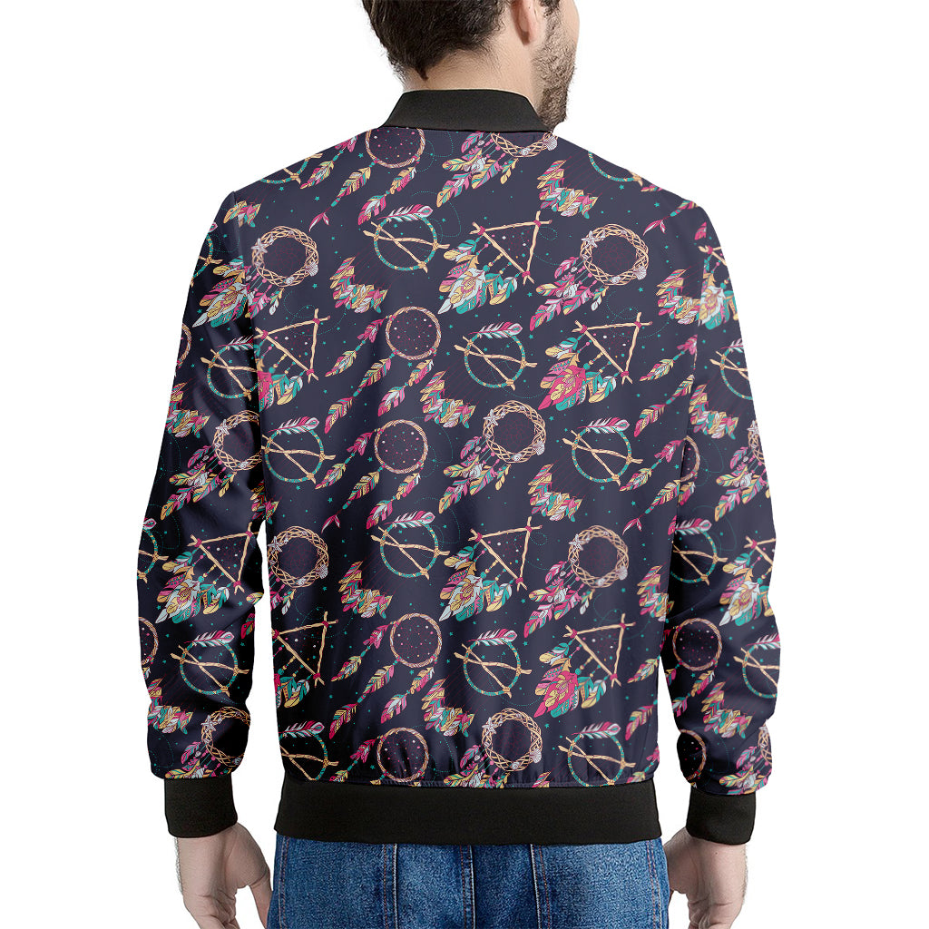 Native American Dream Catcher Print Men's Bomber Jacket