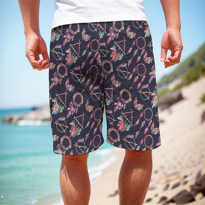 Native American Dream Catcher Print Men's Cargo Shorts