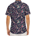 Native American Dream Catcher Print Men's Deep V-Neck Shirt
