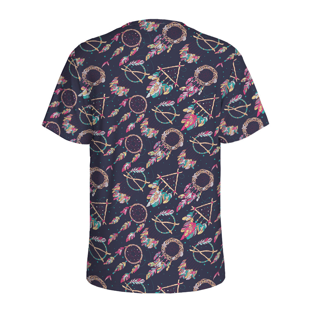 Native American Dream Catcher Print Men's Sports T-Shirt