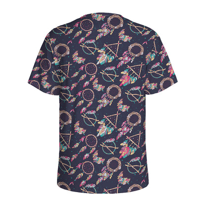 Native American Dream Catcher Print Men's Sports T-Shirt