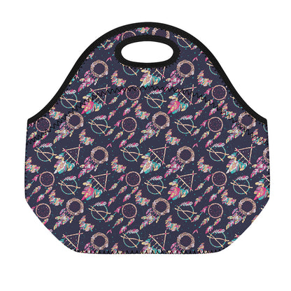 Native American Dream Catcher Print Neoprene Lunch Bag